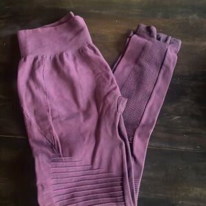 YELETE Burgundy Leggings